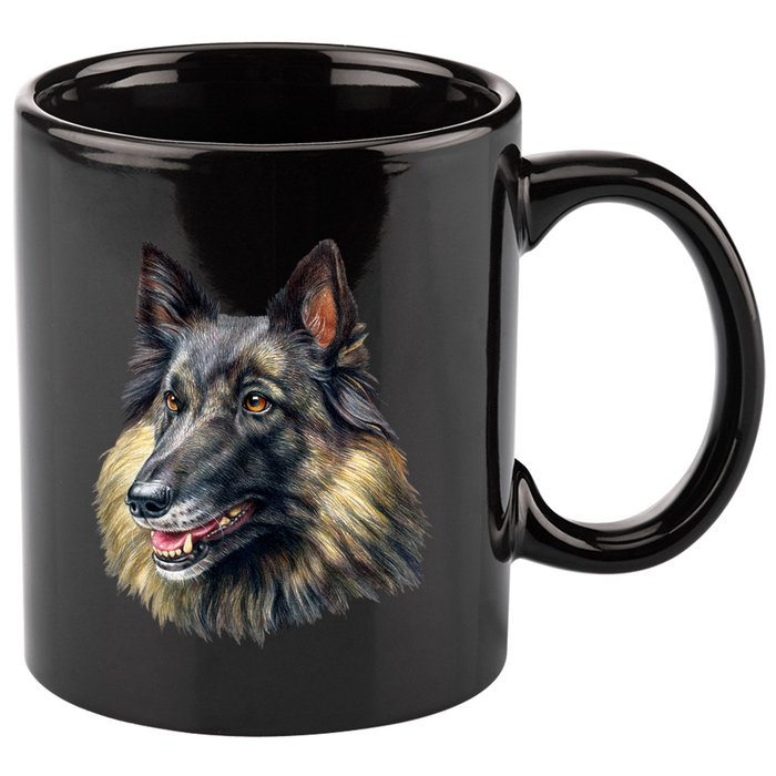 Belgian Tervuren 11oz C Handle Ceramic Mug