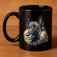 Belgian Tervuren 11oz C Handle Ceramic Mug