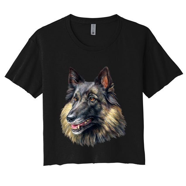 Belgian Tervuren Crop Top