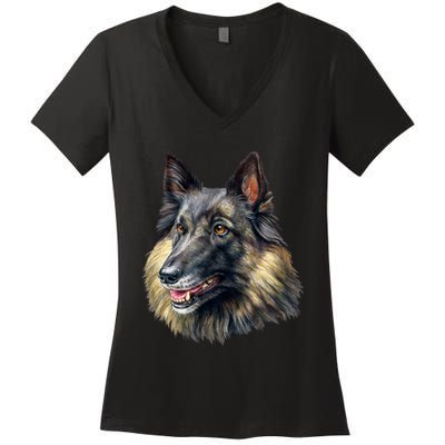 Belgian Tervuren Women's V-Neck T-Shirt