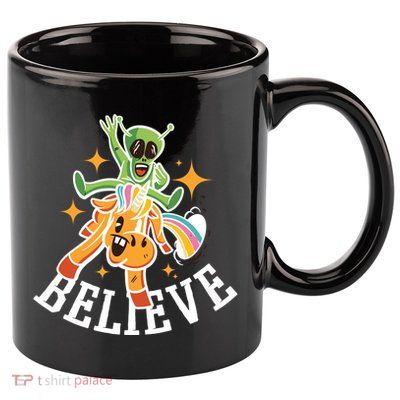 Believe Alien Unicorn 11oz C Handle Ceramic Mug
