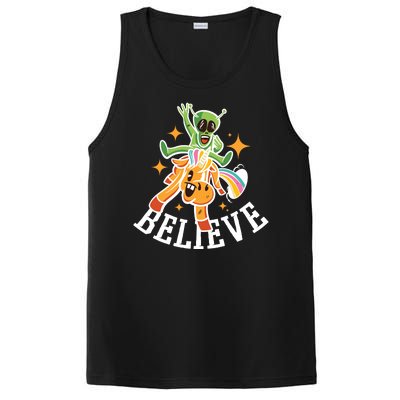 Believe Alien Unicorn PosiCharge Competitor Tank