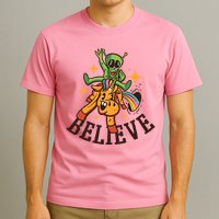 Believe Alien Unicorn T-Shirt