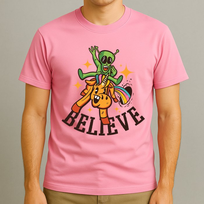 Believe Alien Unicorn T-Shirt