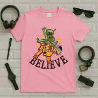 Believe Alien Unicorn T-Shirt
