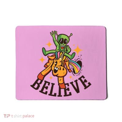 Believe Alien Unicorn Mousepad