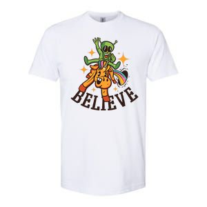 Believe Alien Unicorn Softstyle CVC T-Shirt