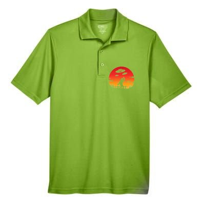 Believe Bigfoot UFO Men's Origin Performance Pique Polo