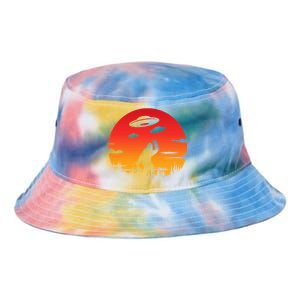 Believe Bigfoot UFO Tie Dye Newport Bucket Hat