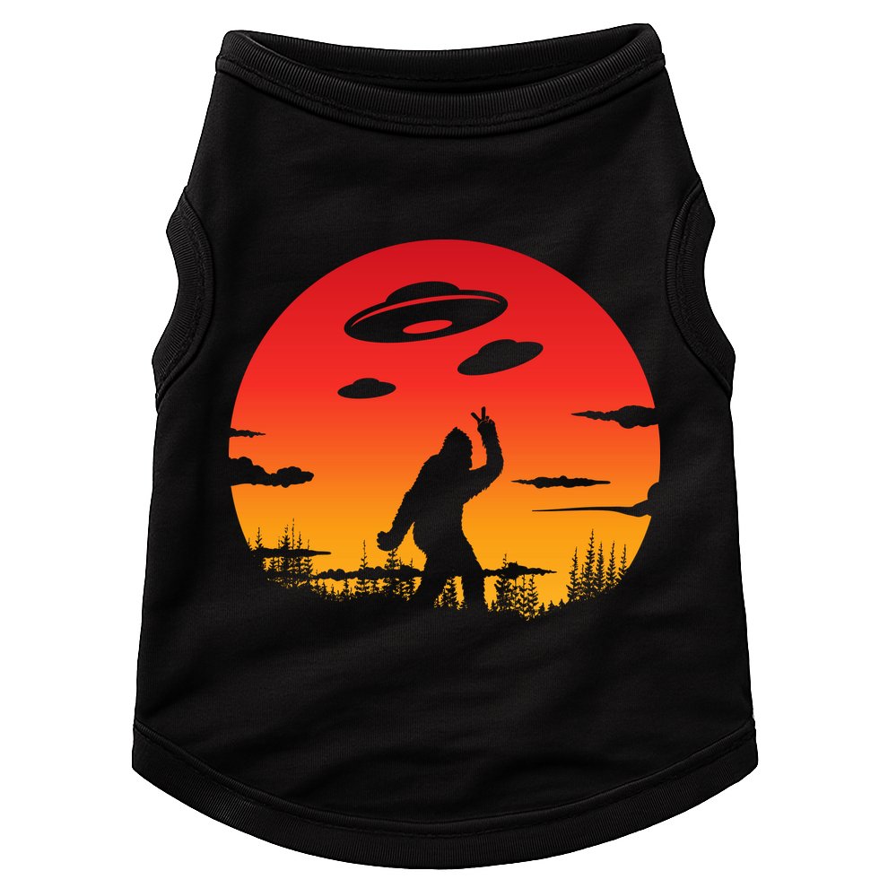 Believe Bigfoot UFO Doggie Tank