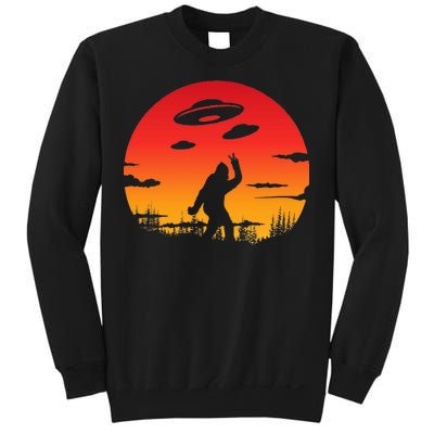 Believe Bigfoot UFO Sweatshirt