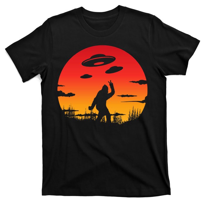 Believe Bigfoot UFO T-Shirt