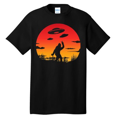 Believe Bigfoot UFO Tall T-Shirt