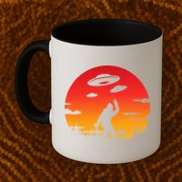 Believe Bigfoot UFO Mug