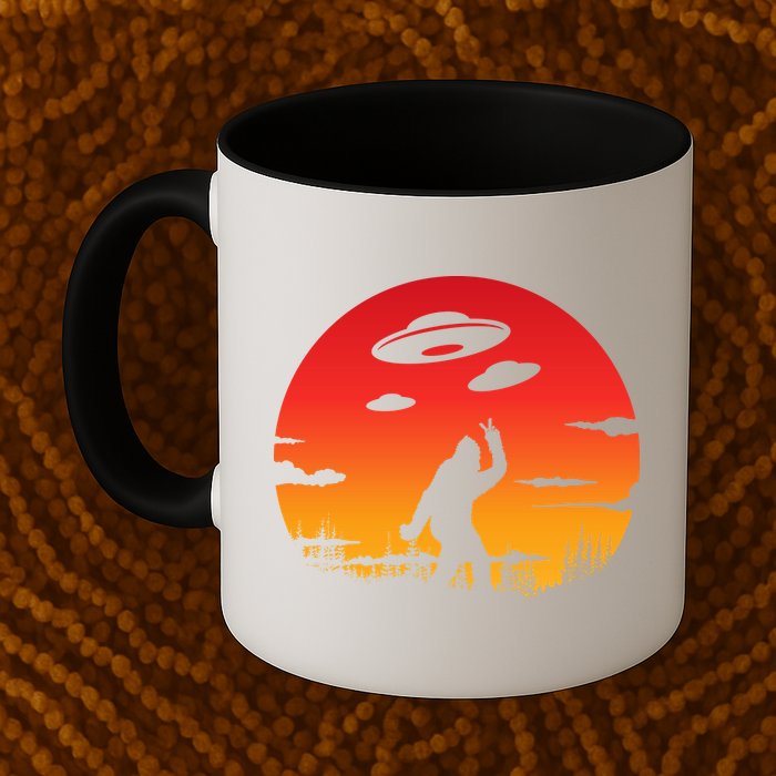 Believe Bigfoot UFO Mug