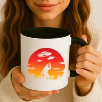 Believe Bigfoot UFO Mug
