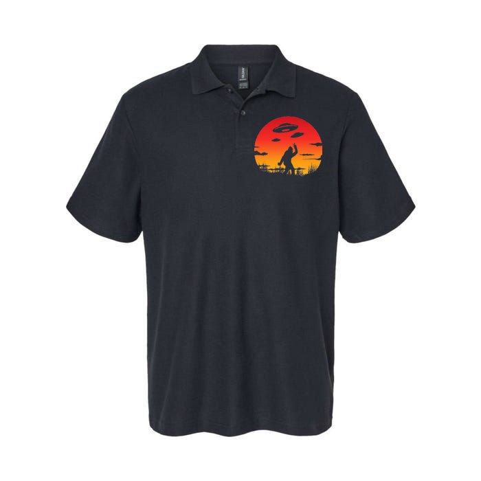 Believe Bigfoot UFO Softstyle Adult Sport Polo