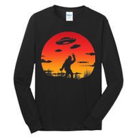 Believe Bigfoot UFO Tall Long Sleeve T-Shirt