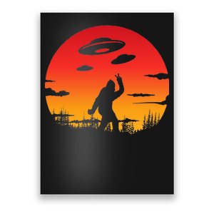 Believe Bigfoot UFO Poster