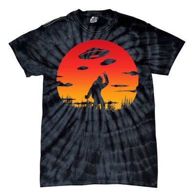 Believe Bigfoot UFO Tie-Dye T-Shirt