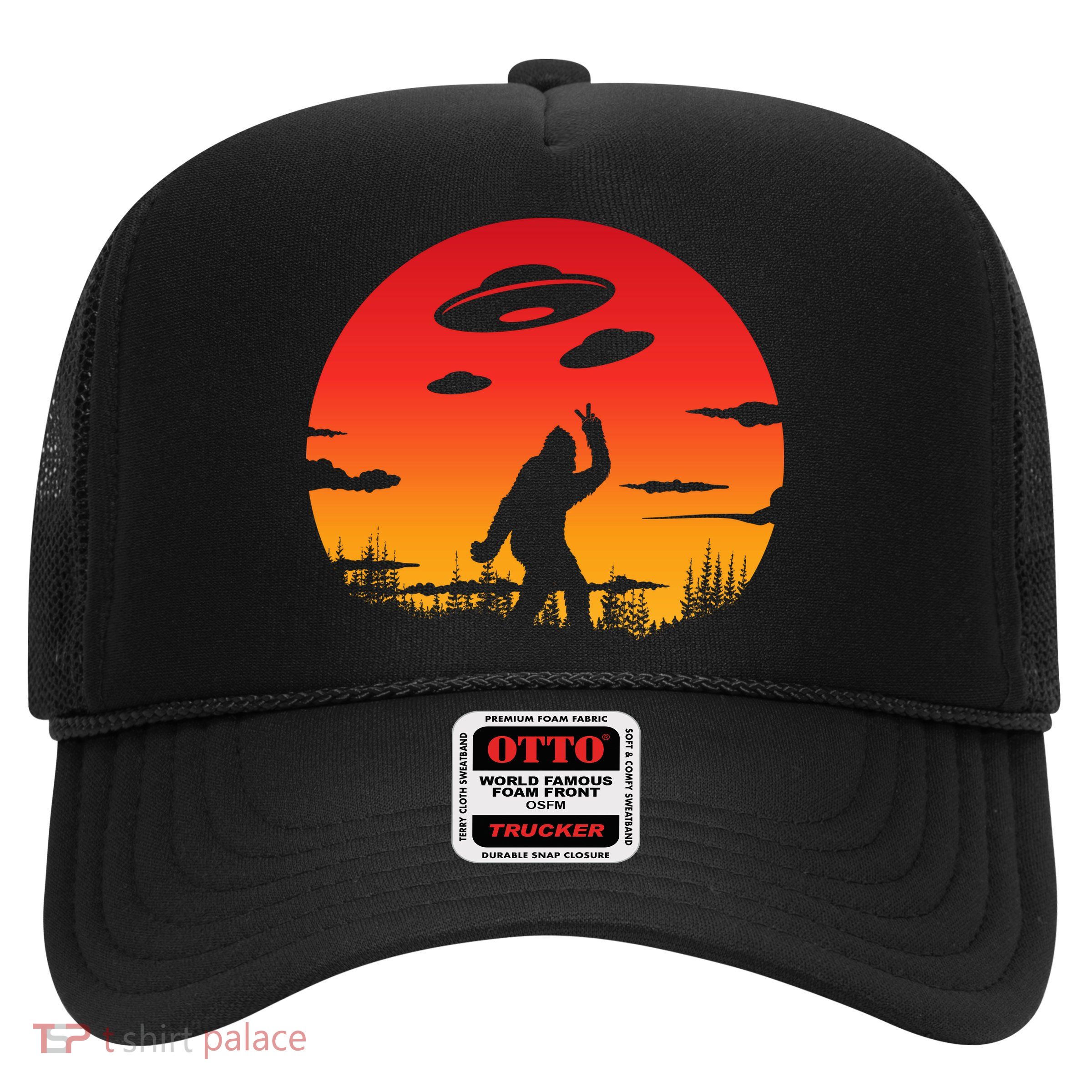 Believe Bigfoot UFO Trucker Hat