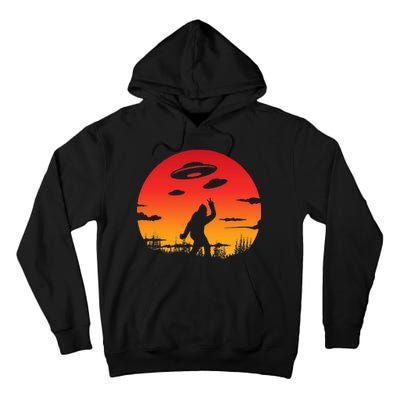 Believe Bigfoot UFO Tall Hoodie