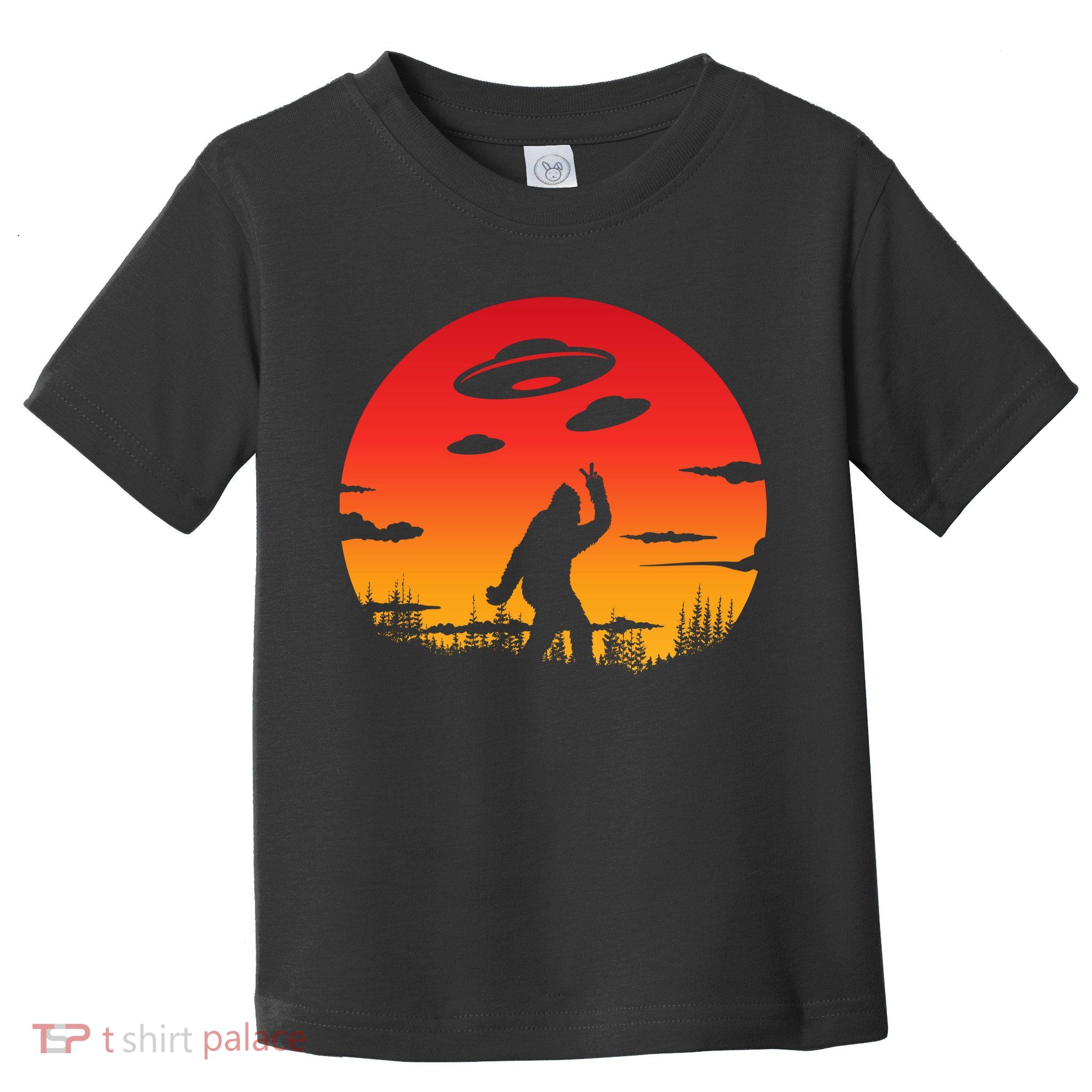 Believe Bigfoot UFO Toddler T-Shirt