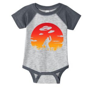 Believe Bigfoot UFO Infant Baby Jersey Bodysuit