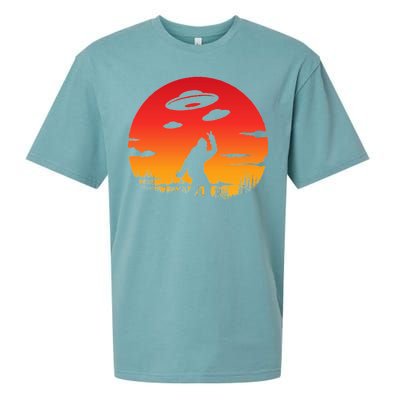 Believe Bigfoot UFO Sueded Cloud Jersey T-Shirt