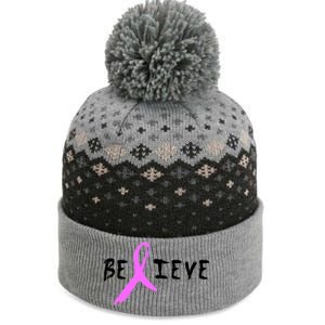 Believe Breast Cancer The Baniff Cuffed Pom Beanie