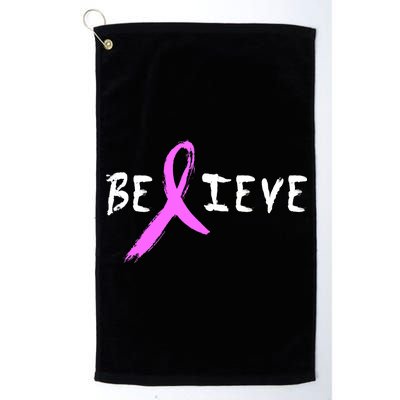 Believe Breast Cancer Platinum Collection Golf Towel