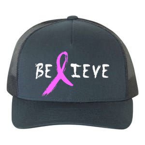 Believe Breast Cancer Yupoong Adult 5-Panel Trucker Hat