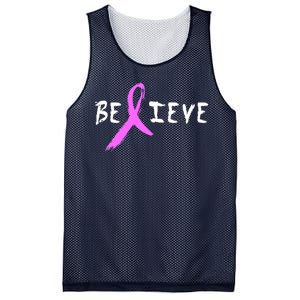 Believe Breast Cancer Mesh Reversible Basketball Jersey Tank