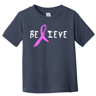 Believe Breast Cancer Toddler T-Shirt