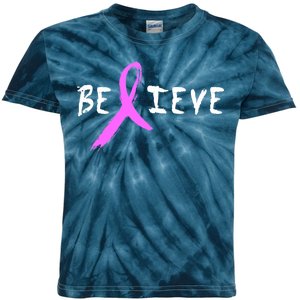 Believe Breast Cancer Kids Tie-Dye T-Shirt