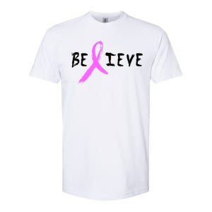 Believe Breast Cancer Softstyle CVC T-Shirt