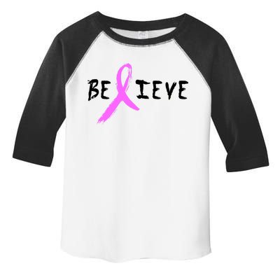 Believe Breast Cancer Toddler Fine Jersey T-Shirt