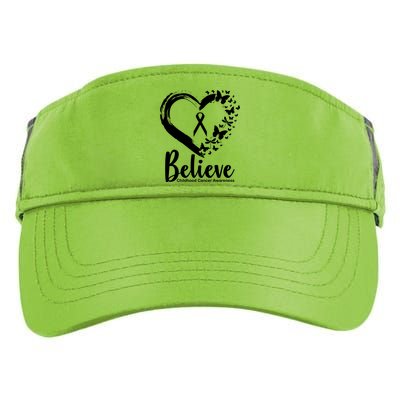 Believe Childhood Cancer Awareness Adult Drive Performance Visor