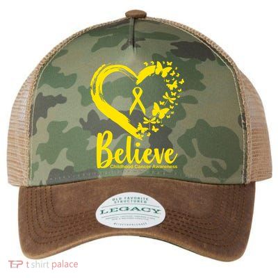 Believe Childhood Cancer Awareness Legacy Tie Dye Trucker Hat