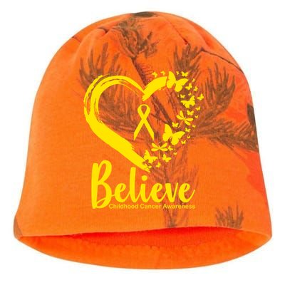 Believe Childhood Cancer Awareness Kati - Camo Knit Beanie