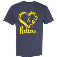 Believe Childhood Cancer Awareness Garment-Dyed Heavyweight T-Shirt