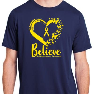 Believe Childhood Cancer Awareness Adult ChromaSoft Performance T-Shirt