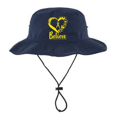 Believe Childhood Cancer Awareness Legacy Cool Fit Booney Bucket Hat