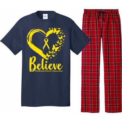 Believe Childhood Cancer Awareness Pajama Set