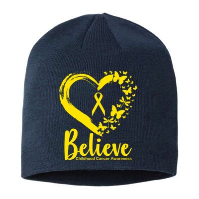 Believe Childhood Cancer Awareness Sustainable Beanie