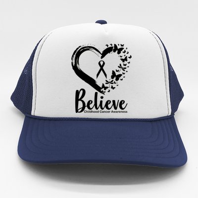 Believe Childhood Cancer Awareness Trucker Hat