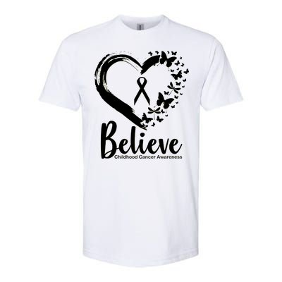 Believe Childhood Cancer Awareness Softstyle CVC T-Shirt