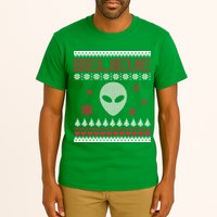 Believe In Aliens Ugly Christmas Tall T-Shirt