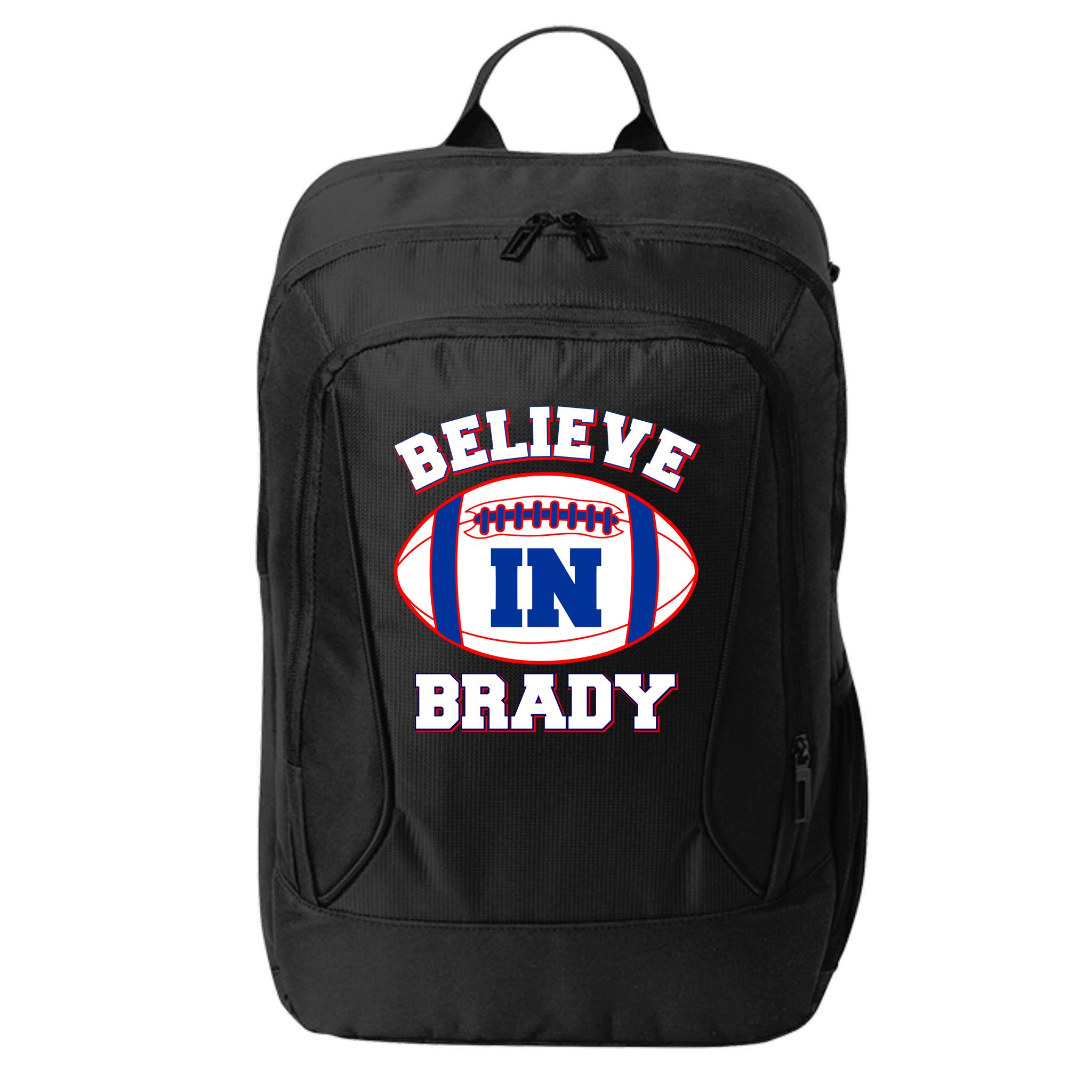 Believe In Brady Fan Football Design City Backpack