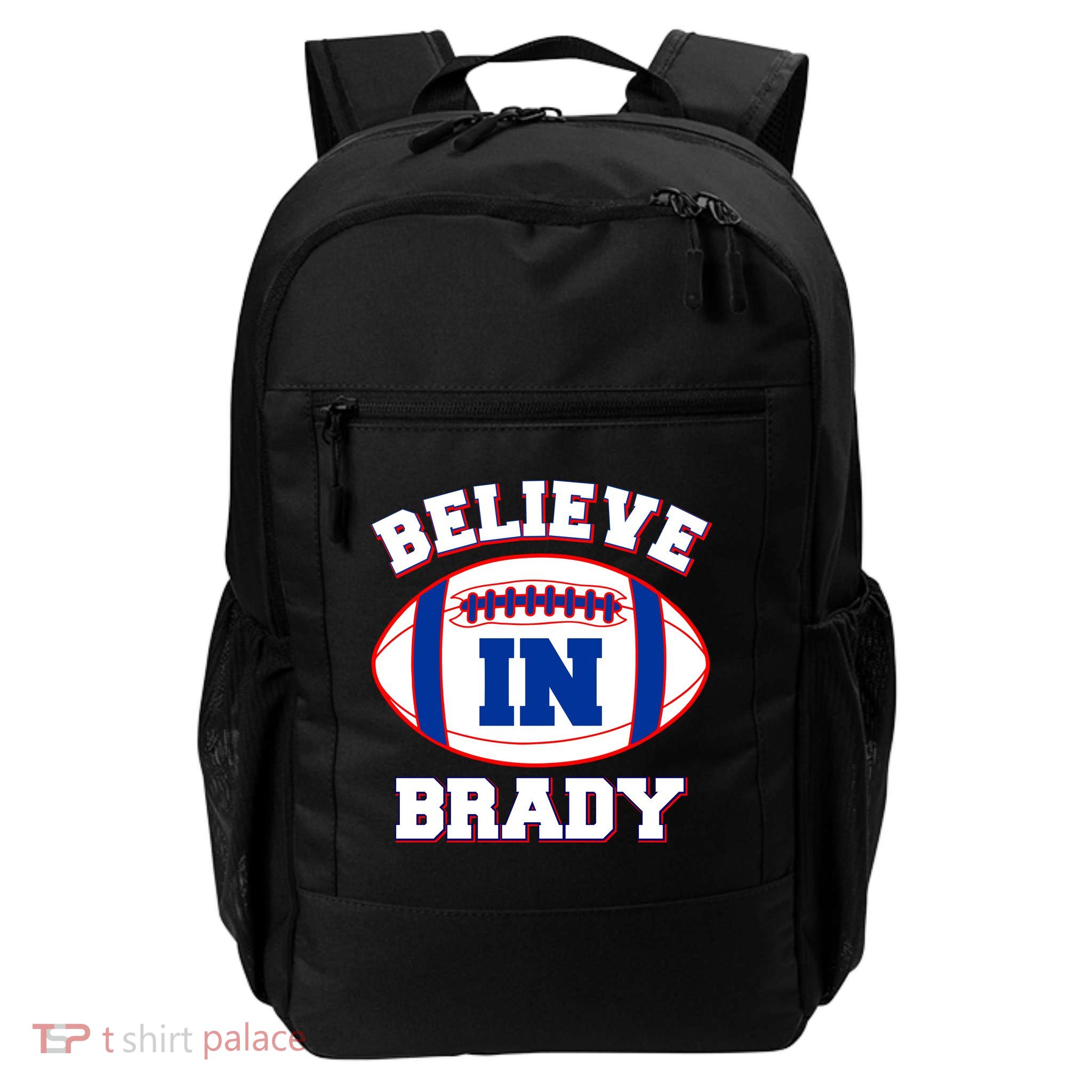 Believe In Brady Fan Football Design Backpack